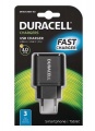 Duracell Usb Power Supplies - Chargeur Usb Type-c Et Usb Type-a Duracell. 3a Max. Noir.